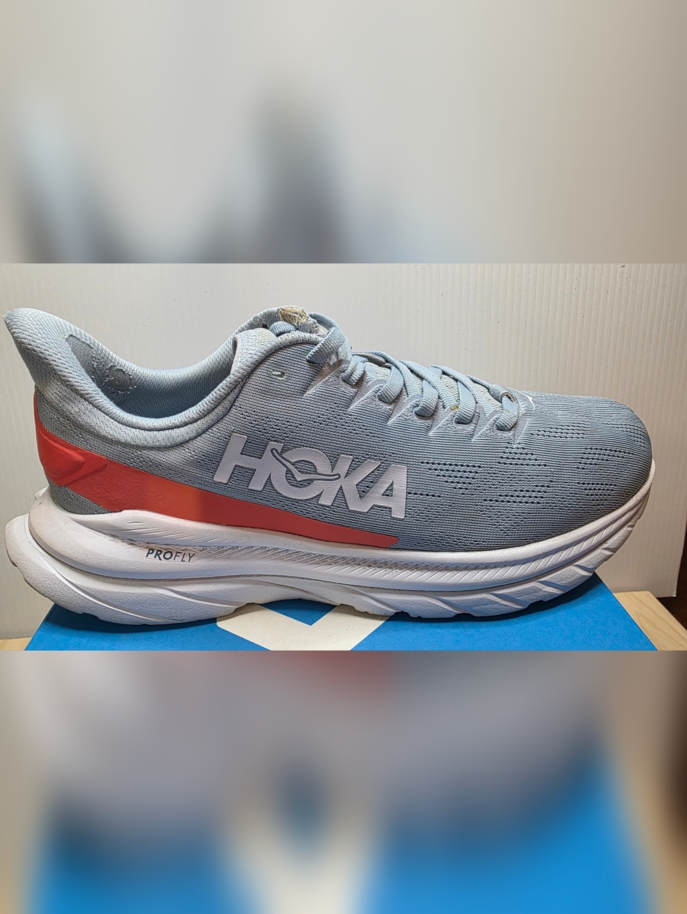 Hoka One One Mach 4 Light Blue Women Athletic Running Shoes W9.5B Original Box - Picture 2 of 14